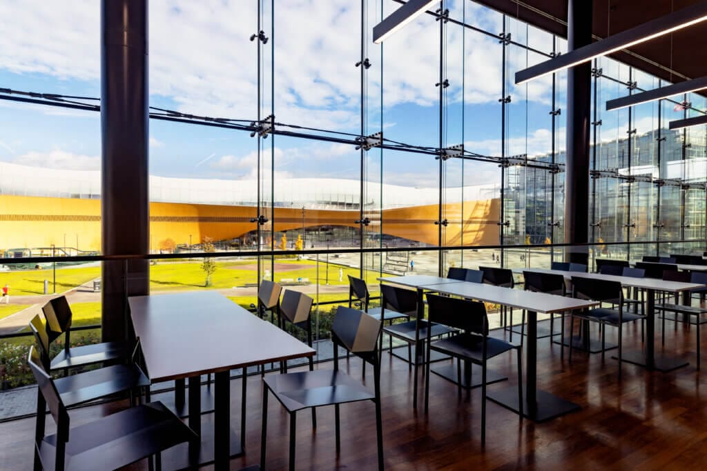 Musiikkitalon Parvilämpiö.