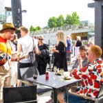 Kesäinen yksityistilaisuus Musiikkitalon Terassilla.